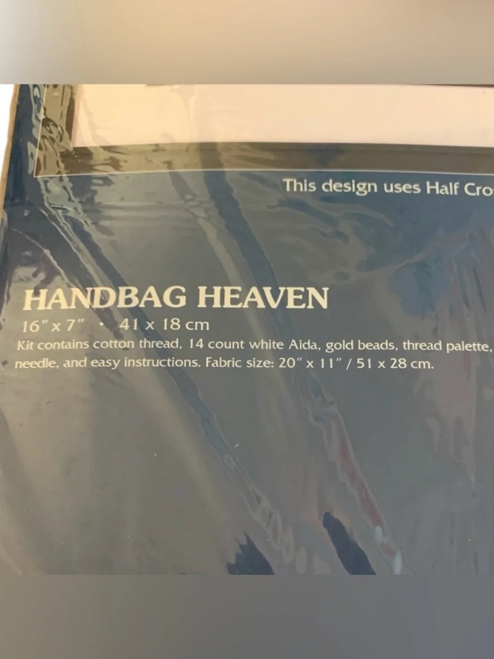 Vintage 2004 Sunset Dimensions Handbag Heaven Purse Counted Cross Stitch Kit